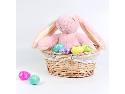 बड़ा विकर पिकनिक हैम्पर बैग 2 के लिए छोटी टोकरियाँ ढक्कन के साथ फोल्डिंग आउटडोर