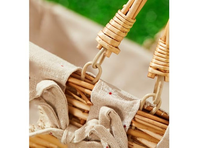 मिनी पिकनिक टोकरियाँ हैंडल्स के साथ शीर्ष रेटेड टोकरी कपड़ा फोल्डेबल प्लास्टिक