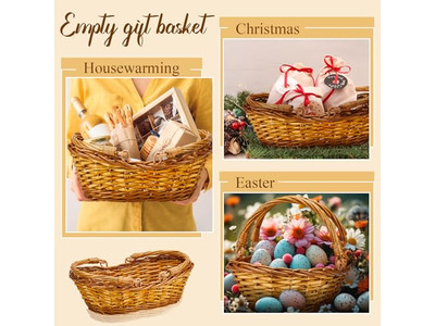 ढक्कन के साथ मिनी पिकनिक टोकरियाँ 30 सेमी रतन टोकरी फोल्डेबल आउटडोर