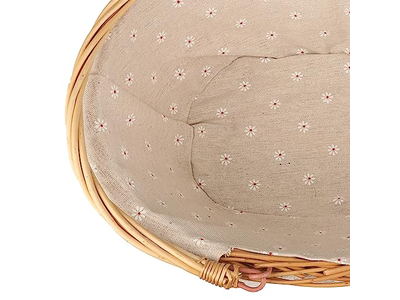 हैंडल के साथ पिकनिक टोकरी ऑल व्हाइट सेट्स टॉय यूनिक टोकरियाँ कवर