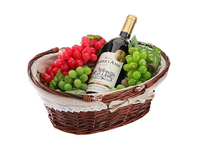 पिकनिक इंसुलेशन पैकेज अद्वितीय विलो टोकरी दिल के आकार की टोकरियाँ आसान ले जाने वाली