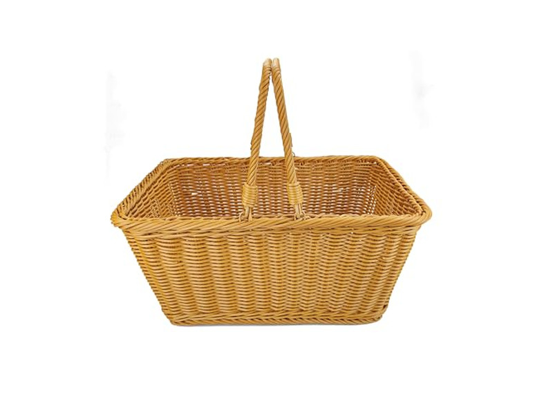 गुलाबी पिकनिक टोकरी कम MOQ कूलर बॉक्स टोकरी भंडारण कंटेनर हैंडल