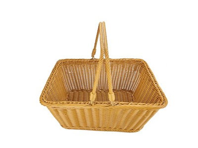 गुलाबी पिकनिक टोकरी कम MOQ कूलर बॉक्स टोकरी भंडारण कंटेनर हैंडल