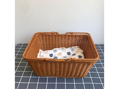 गुलाबी पिकनिक टोकरी कम MOQ कूलर बॉक्स टोकरी भंडारण कंटेनर हैंडल