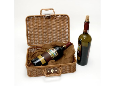 बैंगनी विकर पिकनिक टोकरी एक व्यक्ति पोर्टेबल कंबल बांस खाली आधुनिक