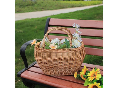 4 विकर पिकनिक टोकरियों का सेट डबल साइडेड इंसुलेशन विशाल रखने वाला