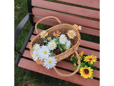 4 विकर पिकनिक टोकरियों का सेट डबल साइडेड इंसुलेशन विशाल रखने वाला